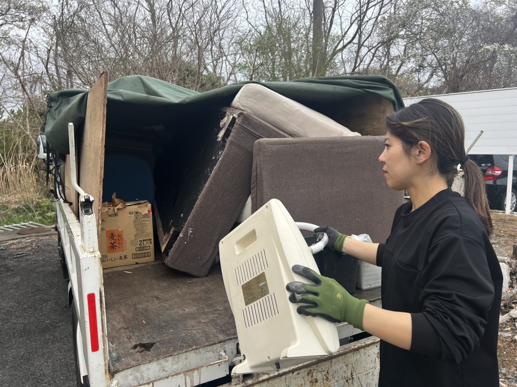 日立市内に不用品回収に伺いました。